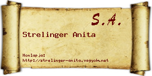 Strelinger Anita névjegykártya